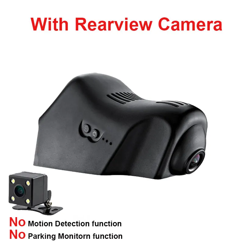 With Rear Lens Kampacar автомобильный Wifi DVR видеорегистратор с двумя линзами для Land Rover Evoque Range Rover Sport 2 авто двойной видеорегистратор - Название цвета: With Rear Lens