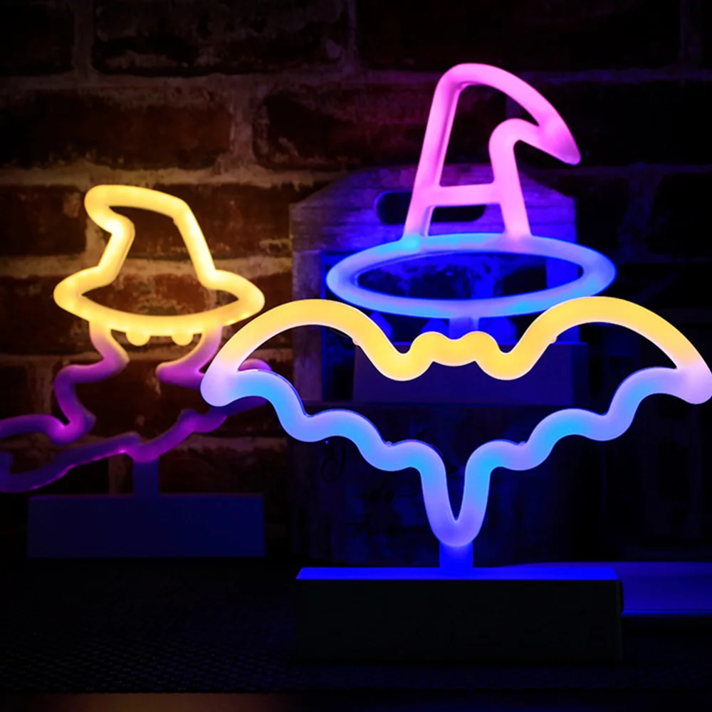 

Theme Night Lamp LED Neon Light Desktop Light without Battery