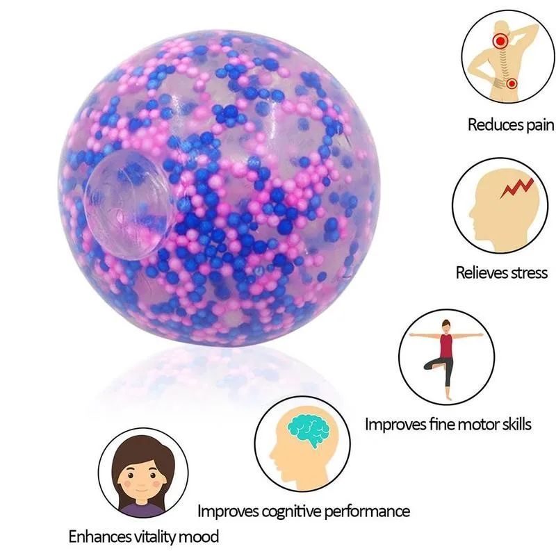 Bola de descompresi&oacute;n para aliviar el estr&eacute;s para ni&ntilde;os y adultos, juguete de simulaci&oacute;n con forma de bola de uva-5
