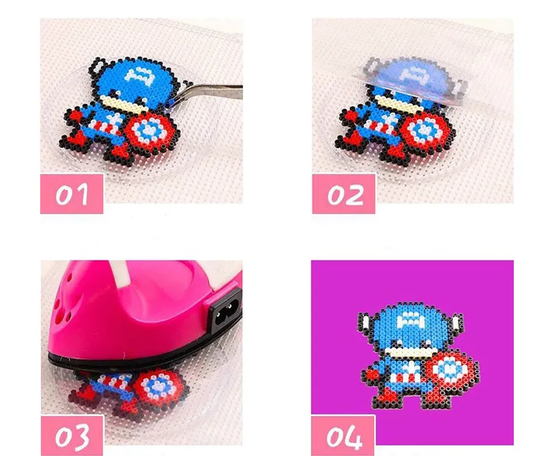 Pickled Bean Handmade Diy Set 24 Colors 9200 Pcs Hama Beads 5 Mm Pixel Stereo Drawing Girl Puzzle Toy Have Good Quality | Игрушки и