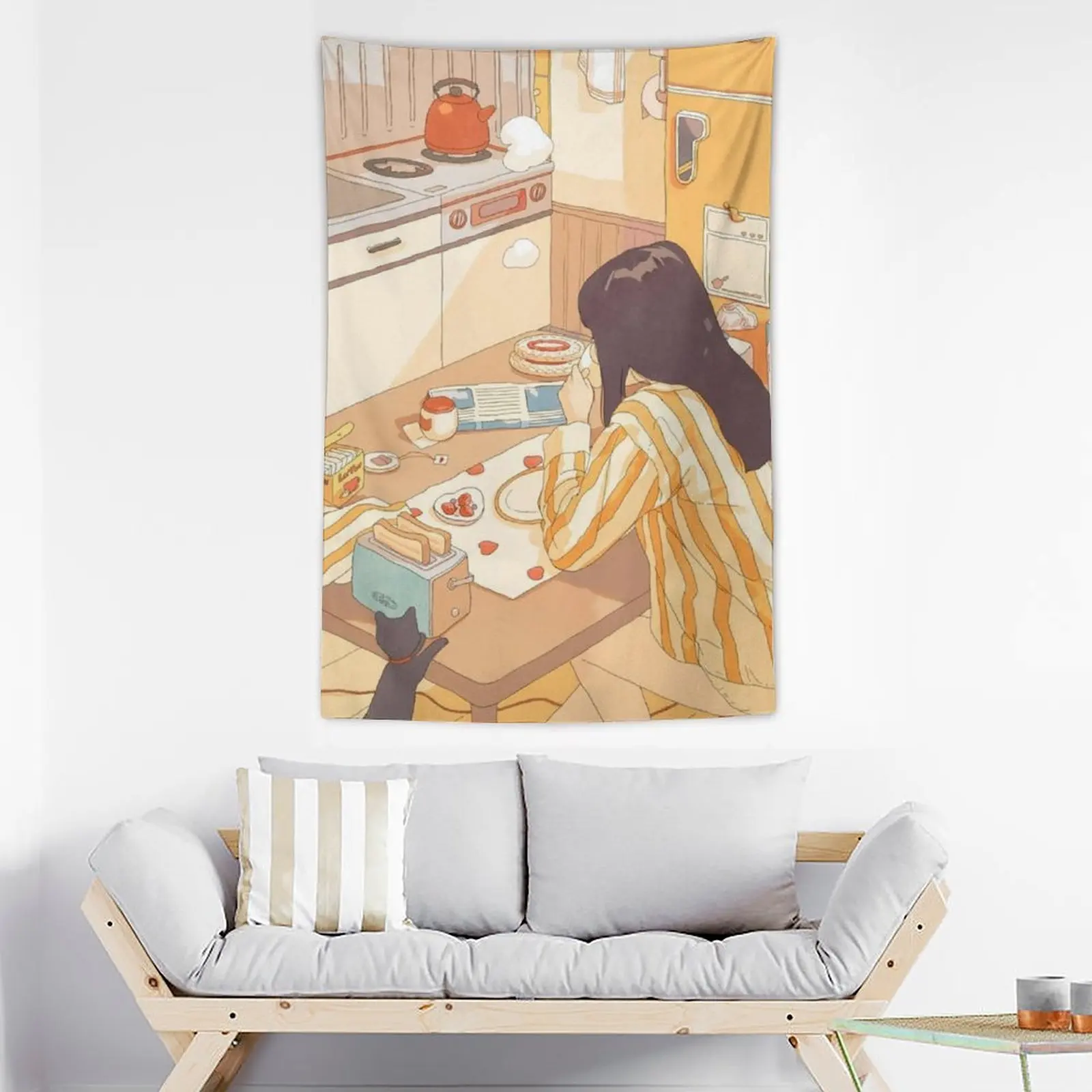 

Tapestry Cartoon(386) Home Decoration Wall Hanging Room Art 3D Pattern Poster Craft Wall Decoration