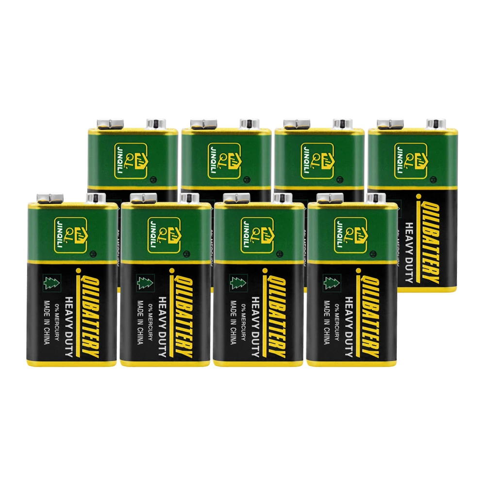 

8PCS 6F22 PPP3 6LR61 9V Battery safe batteries Industrial use Super Heavy Duty Dry Lithium Batteries For Radio Alarm Toy