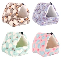 Winter Cat Bed Round Warm Pet Bed House Hamster Bed Warm Sleeping Bag Sofa Cushion Nest For Cats Mini Animal Living Nest 14 12Cm