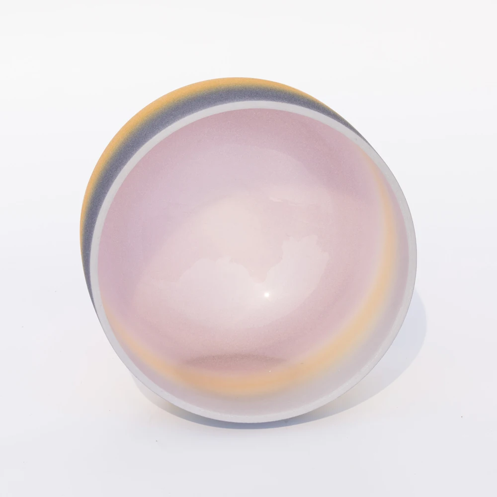 8 дюймов Note A третья чакра радужного цвета матовая кварцевая Хрустальная Поющая