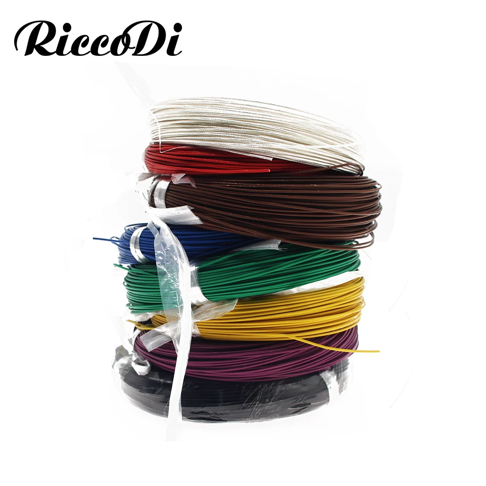 20 м 18AWG FEP посеребренный медный многожильный провод кабель