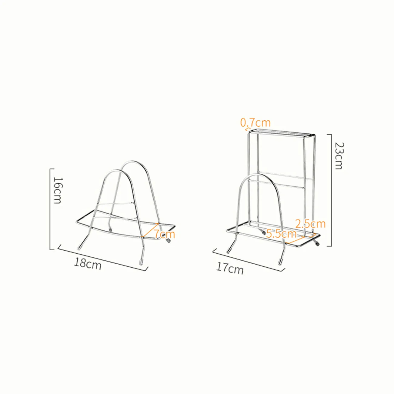 

Stainless Steel Multifunction Cutting Board Drain Rack Knife Stand Pan &Pot Cover Lid Holder Kitchen Accessories Storage Shelf