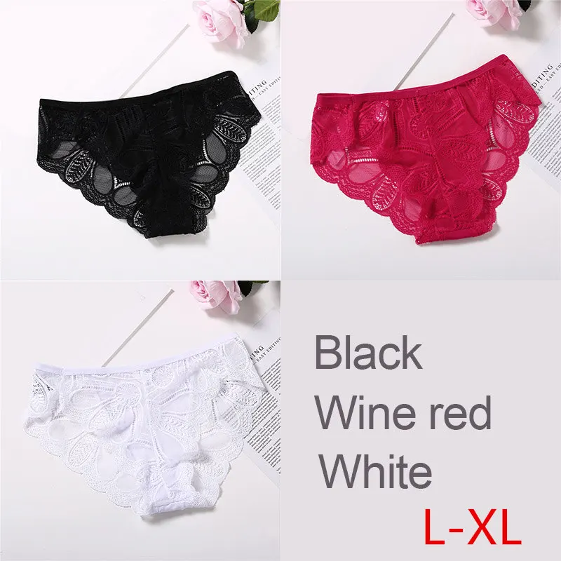 set1 L-XL Плюс размер s-xl сексуальные кружевные трусики женское модное нижнее белье Соблазнительные Красивые трусы девушки Женский хлопковый с низкой талией Нижнее белье для женщин - Цвет: set1 L-XL