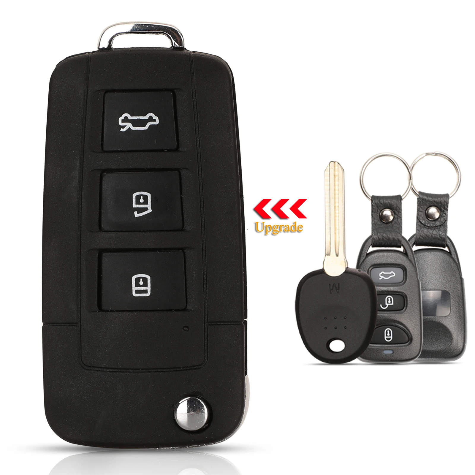 Kutery 10pcs 3Buttons Modified Flip Car Key Shell For Hyundai H1 Bus I10 Avante Elantra HD Touring Yuedong kia Carens Sedona | Автомобили