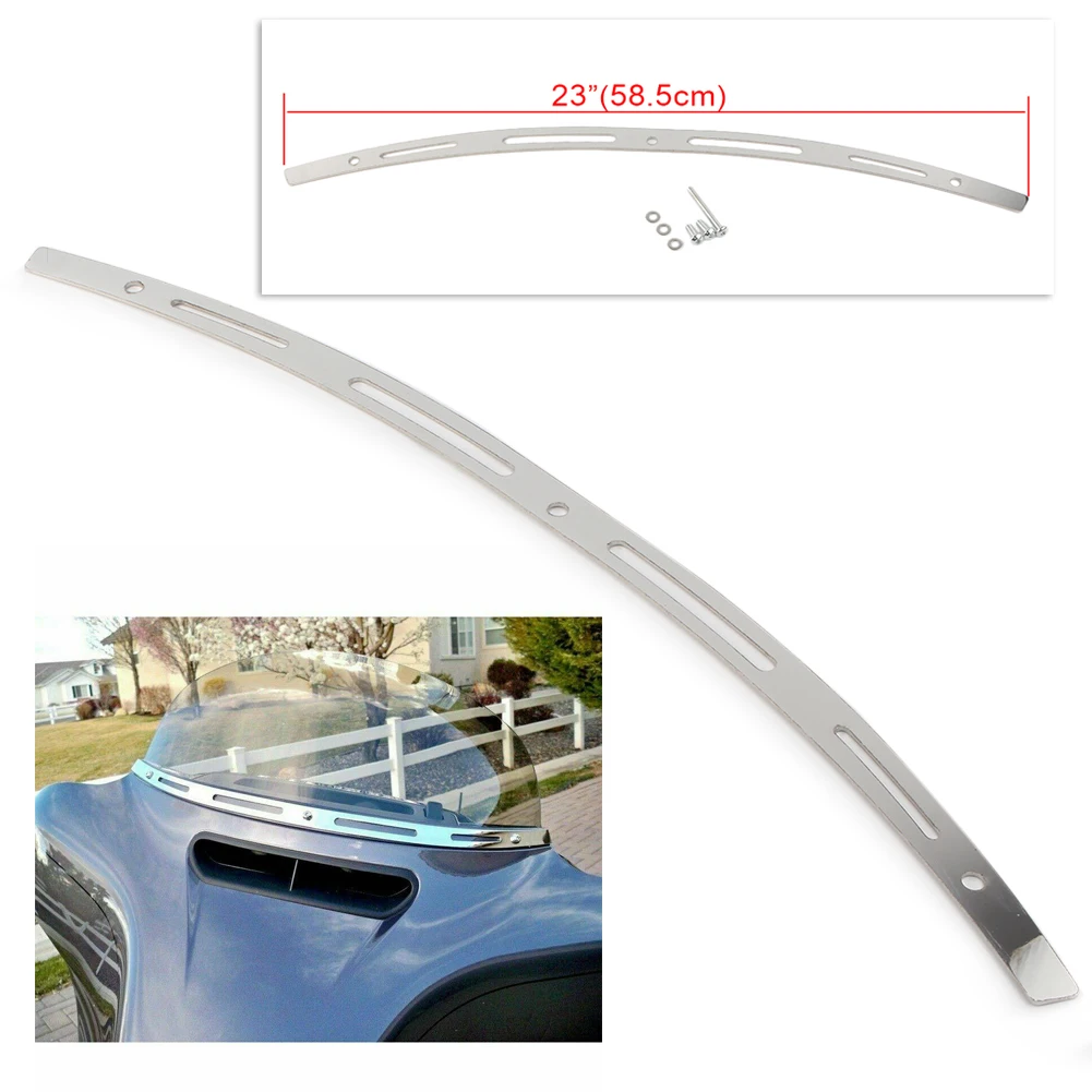 

Motorbike Slotted Batwing Fairing Windshield Trim For Harley Electra Street Glide Touring FLHT 2014 2015 2016 2017 2018 2019