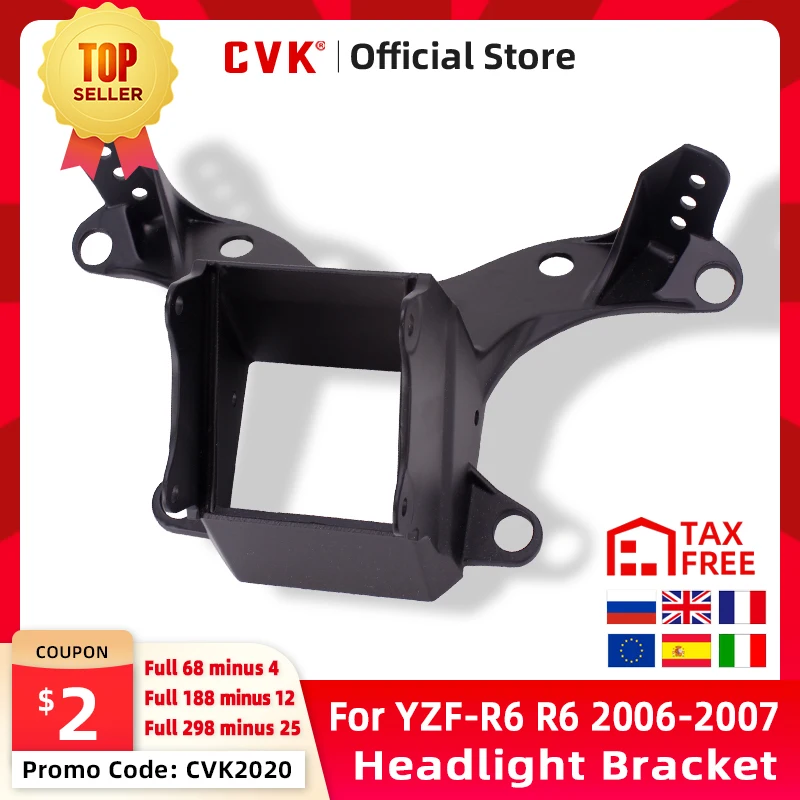 CVK Headlight Bracket Motorcycle Upper Stay Fairing For YAMA