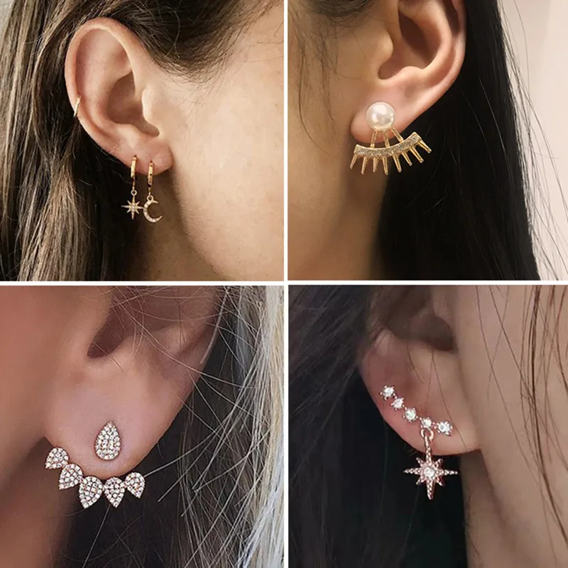 Новинка 2019 серьги в форме цветка с кристаллами для женщин модные ювелирные