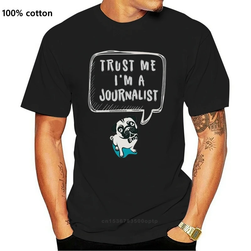 

New Journalist trust me I am a journalist mens t-shirt Black 00528