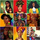 Алмазная вышивка 5D, картина с изображением Африканской женщины, вышивка крестиком, домашний декор