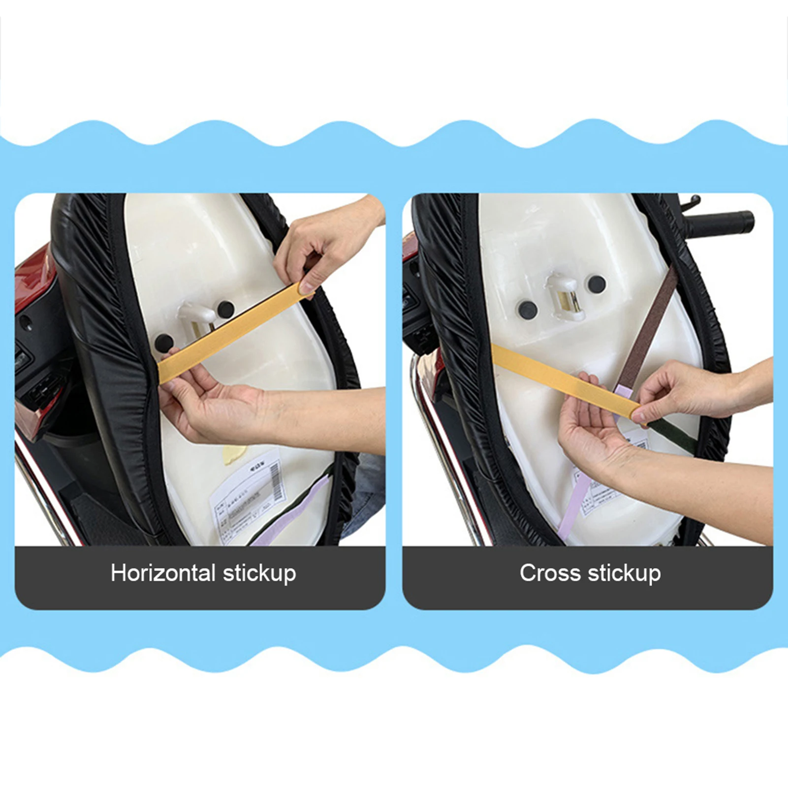 

Waterproof Motorcycle Seat Cover Cushion Leather Velvet Dust UV Protector Motorbike Scooter Motorcycle Seat Cushion Cover