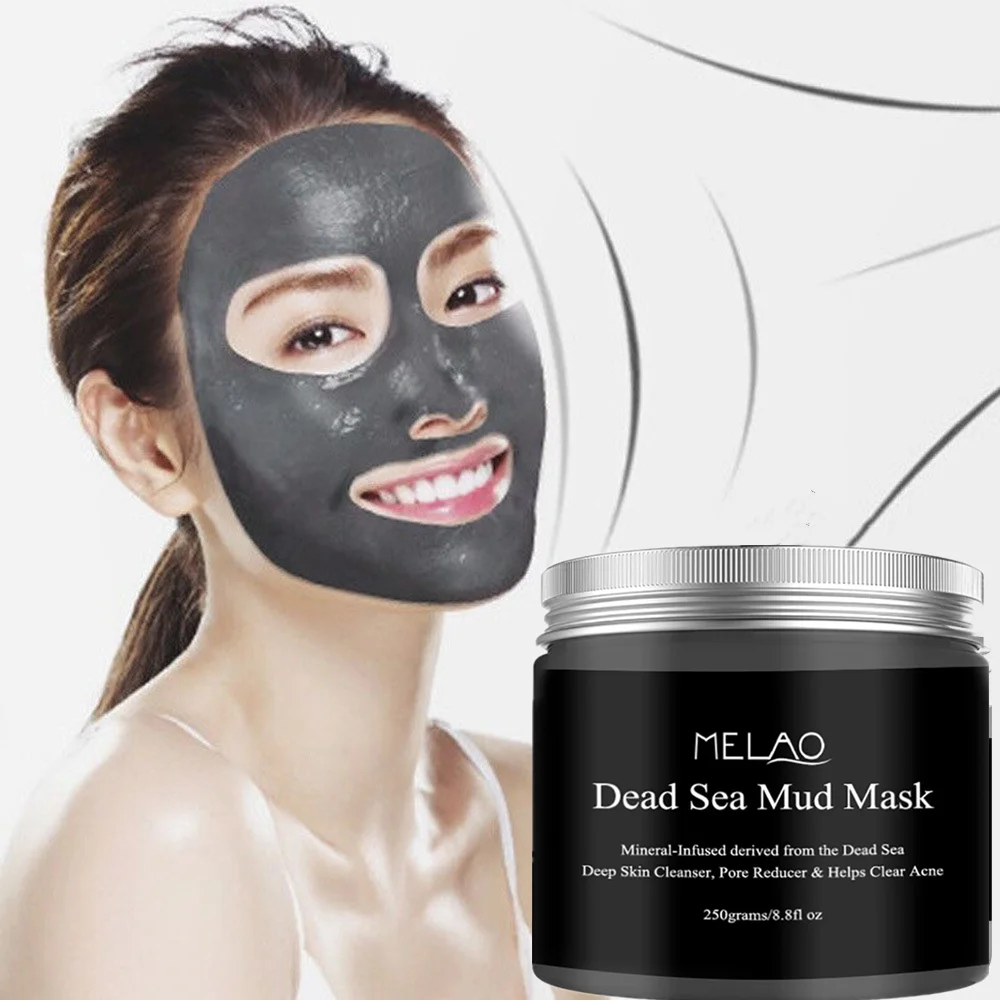 

Грязевая маска из мертвого моря для лица и тела-спа, средство для уменьшения пор, помогающее против акне, черных точек и жирной кожи, подтяги...