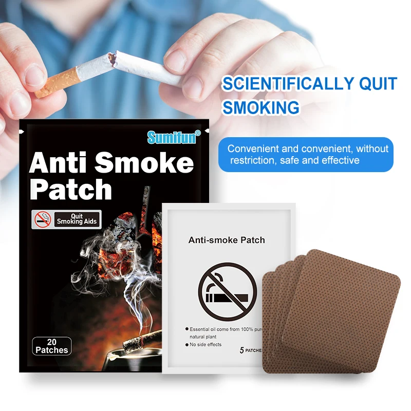 

20/40/80/100pcs Stop Smoke Quit Smoking Cessation 100% Natural Ingredient Anti Smoke Patch Chinese Herbal Medical Plaster