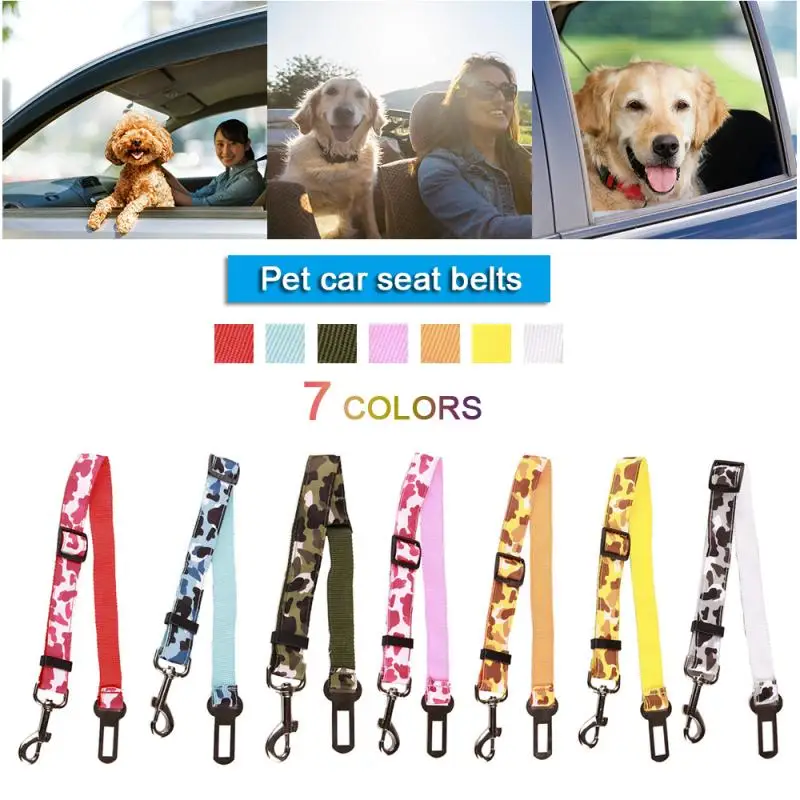 

Dogs Safety Car Safety Belt Puppy Pet Waist Belt Teddy Safety Belts Leash Used for Collar Harness Pet Safety