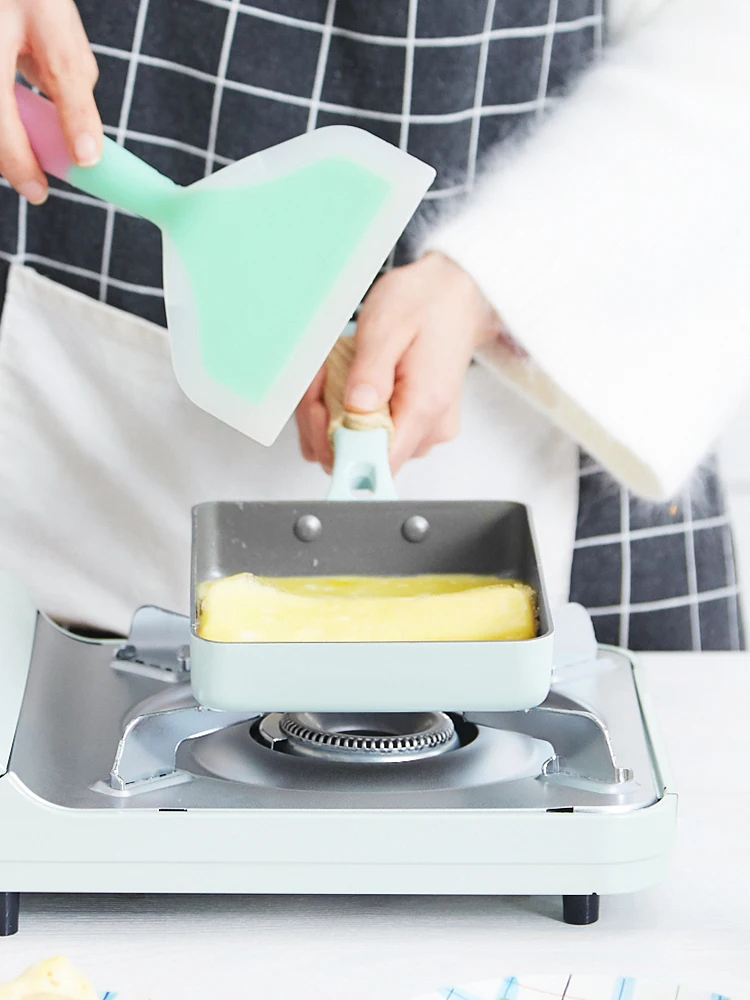 

New Type Pan Non Stick Pan Steak Pan Thick Egg Burning Jade Burning Pot Deep Frying Pan Wood Grain Handle Universal Stove