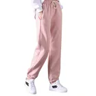 Зимние женские розовые спортивные штаны Тренировочные флисовые плотные теплые зимние брюки Женские однотонные женские спортивные штаны для бега Pantalones