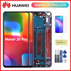 Оригинальный дисплей 6,26 ''для Huawei Honor 20 Pro, сенсорный экран, дигитайзер в сборе, замена для Honor 20 Pro, искусственная кожа, ЖК-дисплей