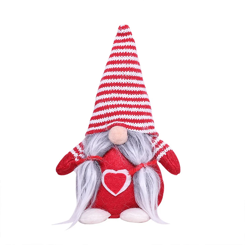 25#Dwarf Doll Red Green Forest Man Decoration Innovative White Beard Christmas Xmas Party New Year Kids Gift | Дом и сад