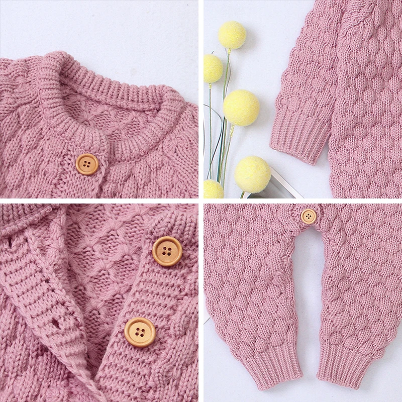 

Knitted Baby Clothes Long Sleeve Baby Romper Winter Spring Baby Girl Romper Infant Clothes Boy Romper Toddler Sweater