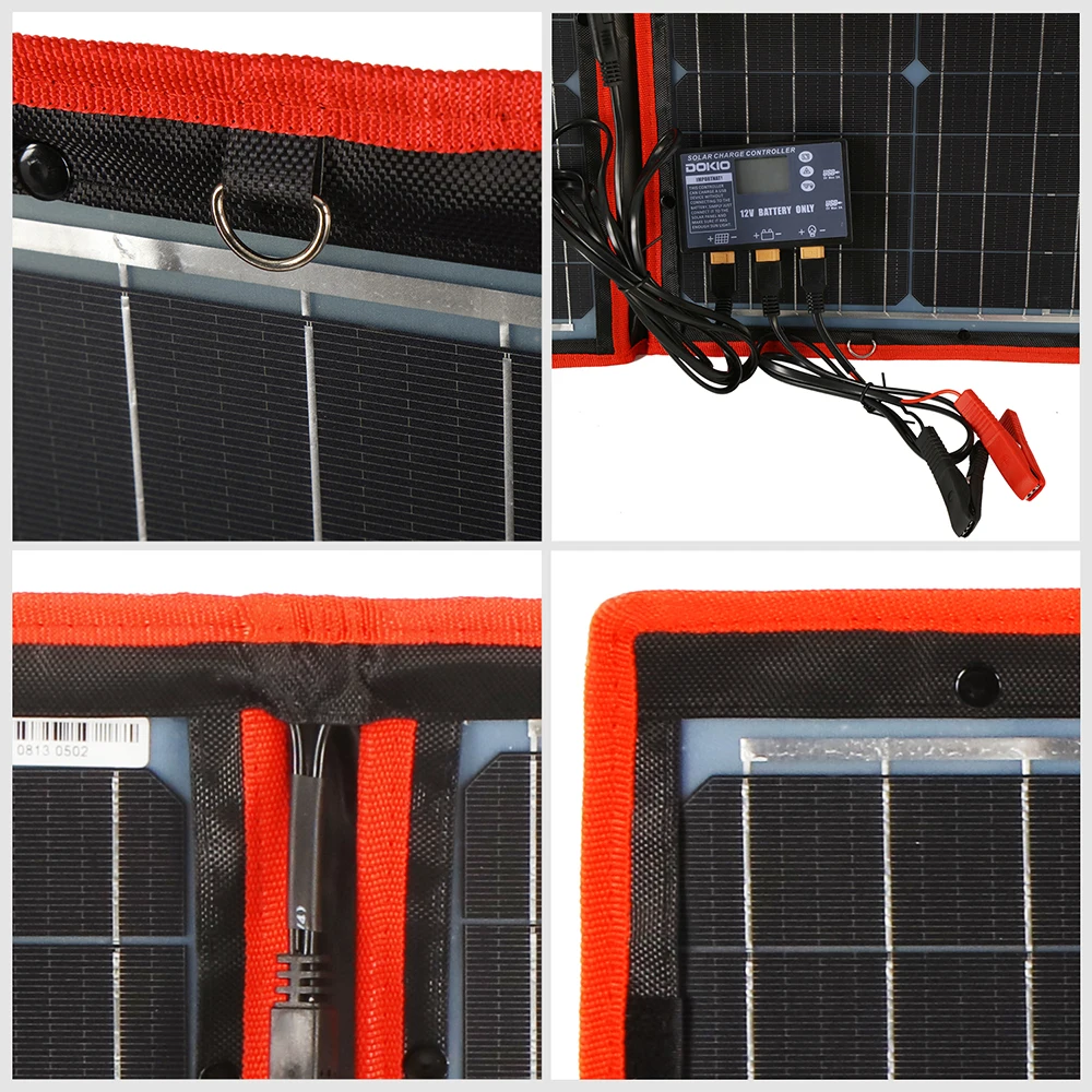 100w 12V Гибкая Складная солнечная панель наружная s наборы для