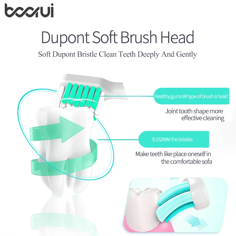 

Sonic Electric Toothbrush with 3 Brush Heads Automatic Tooth Brush With One AA Battery IPX7 Waterproof 60-Day Battery Life