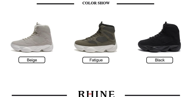 RHINE/модель года; зимние мужские теплые ботинки; модная удобная обувь; Chaussure; Повседневная обувь для мужчин; мужские кроссовки; размеры 39-44