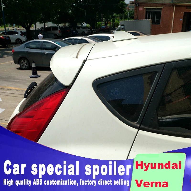 2011 2012 2013 спойлер на крышу заднего стекла для Hyundai Verna высококачественный материал