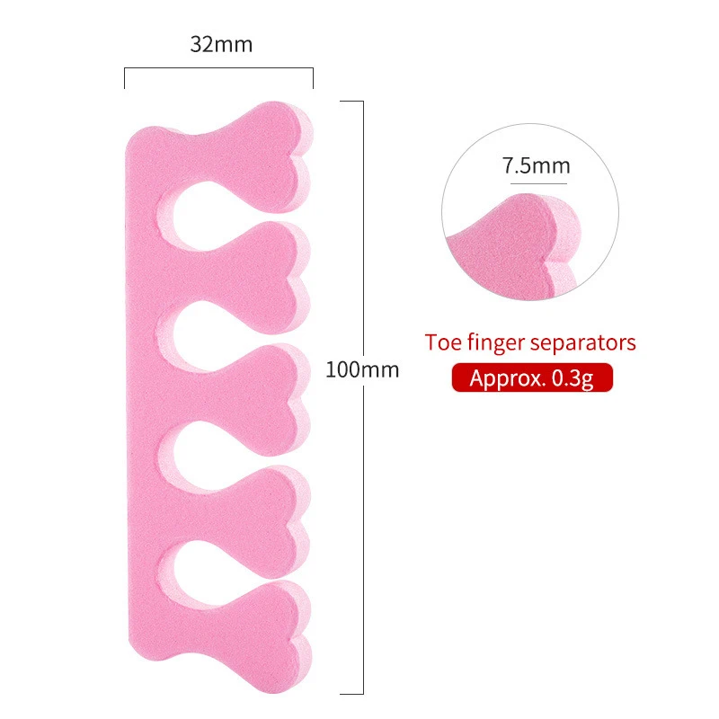 50 лампочек разделитель для пальцев ног раздеватели мягких искусственных