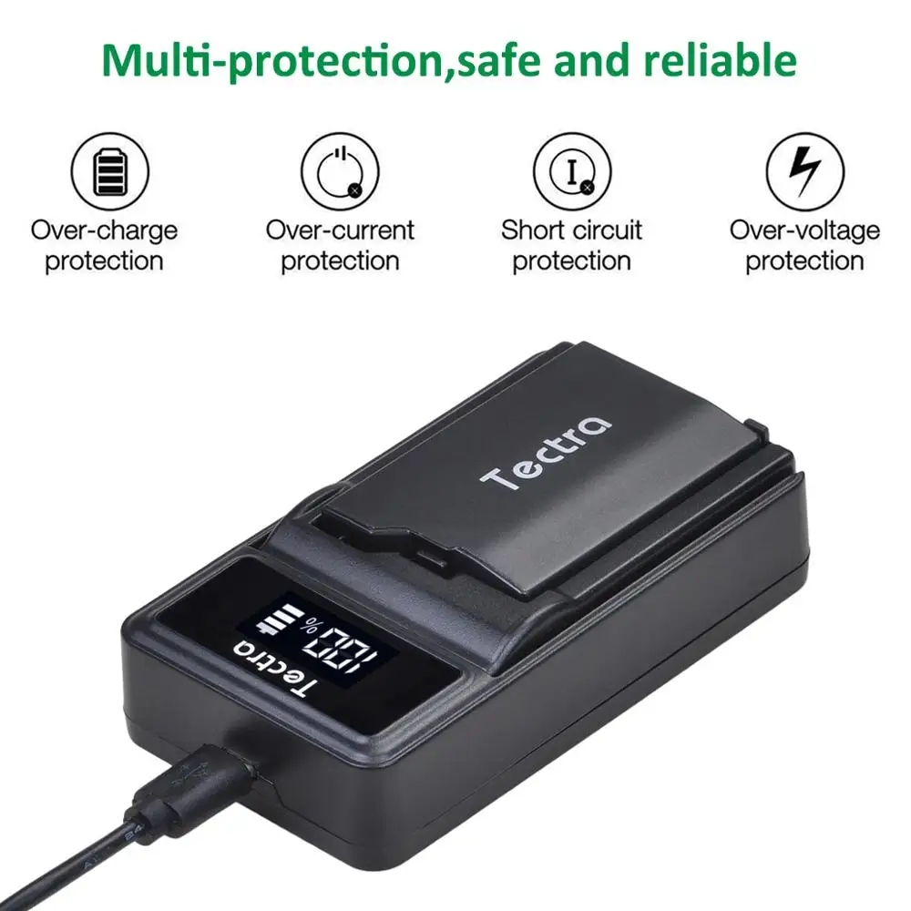 Набор аккумуляторов 2400 мА·ч 2 шт. 3 6 В зарядное устройство USB с LED-индикатором в
