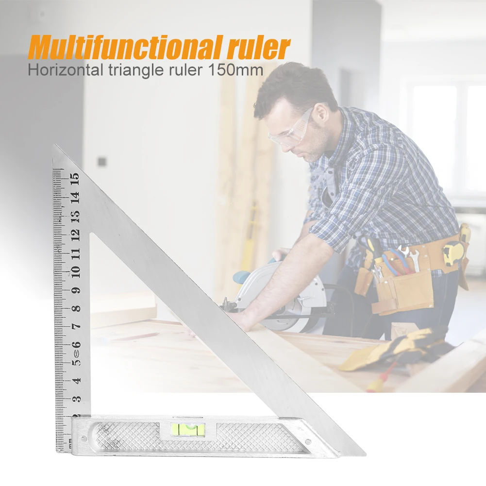 7 дюймов Алюминий Скорость квадратный Треугольники угломер линейка