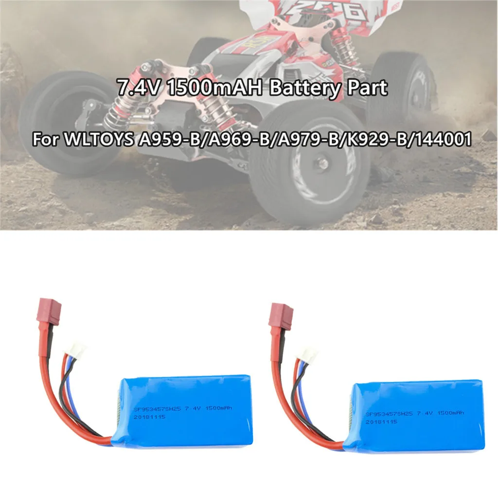 WLTOYS A959 B/A969 B/A979 B/144001 1/18 радиоуправляемая модель автомобиля с 2 шт. 7 4 V 1500 мА/ч