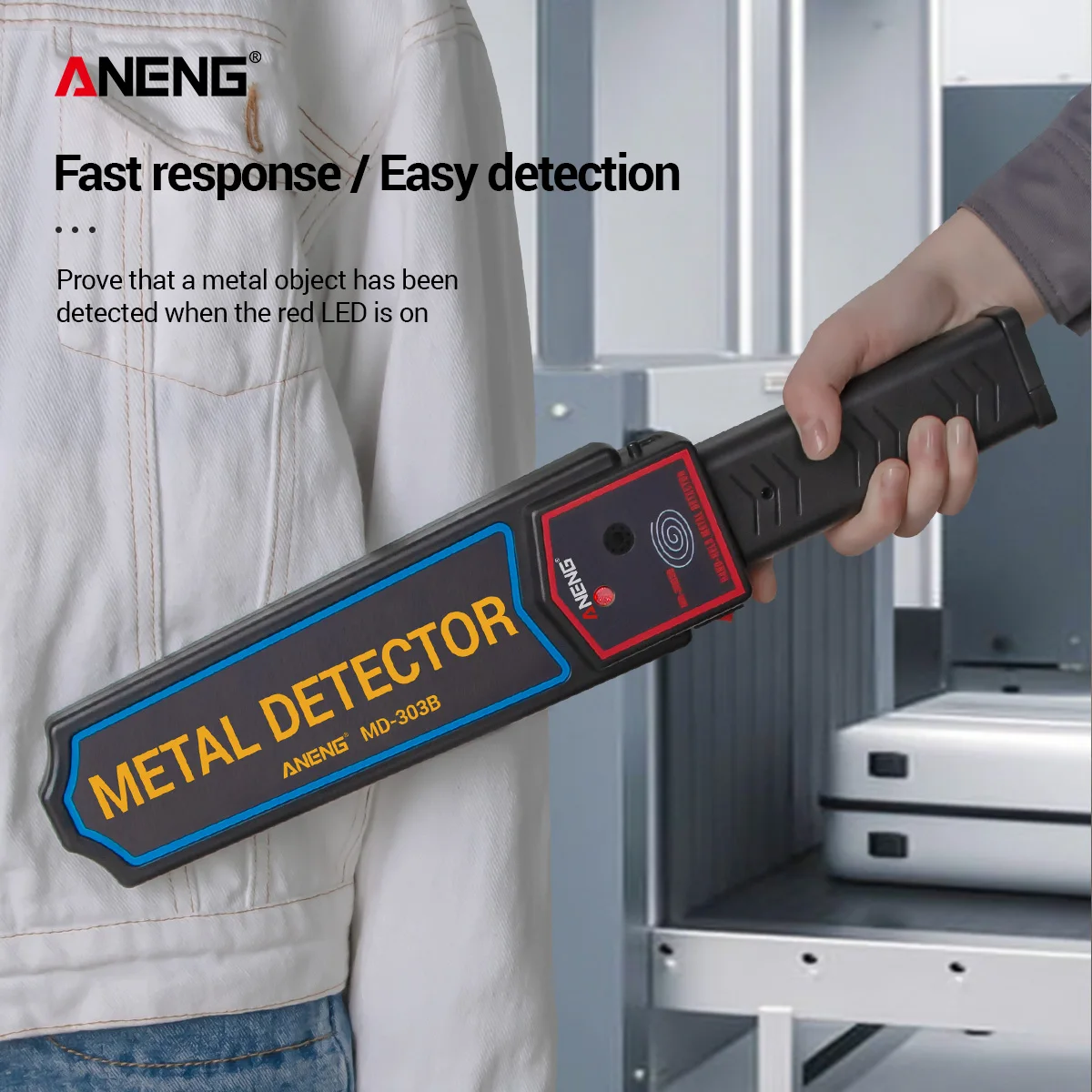 ANENG MD 303B металлоискатель Портативный профессиональный детектор безопасности