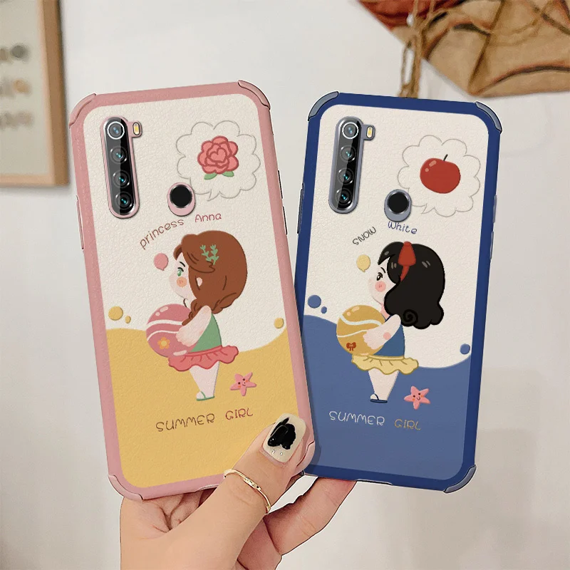 

Summer Girl Phone Case For Xiaomi Redmi Note 8 8Pro Pro Liquid Silicone Cover