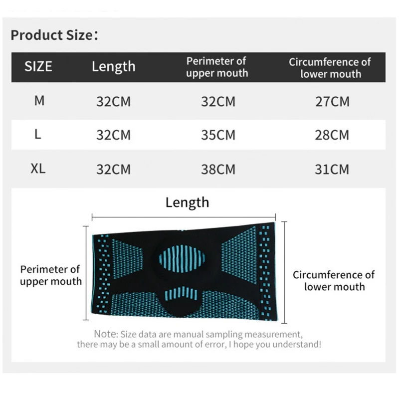 

3D Knee Support Compression Elastic Patella Knee Protector Brace Silicone Spring Knee Pad Volleyball Basketball Sports Knitted