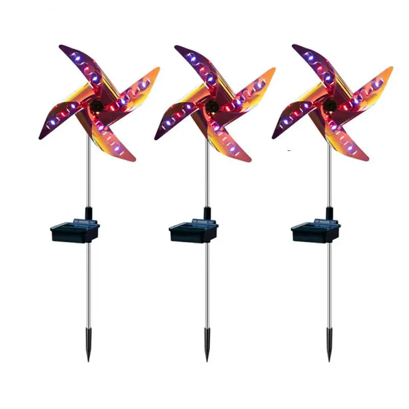 

Solar Powered Outdoor Grass Globe Windmill Fireworks Lamp Flash 32LED For Garden Lawn Landscape Holiday Light Solar Lamp New