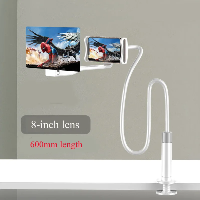 8inch 600mm white Универсальный держатель для мобильного телефона планшет ПК стенд с увеличитель экрана Функция для 4~ 9,7 дюймовых экранных устройств - Цвет: 8inch 600mm white