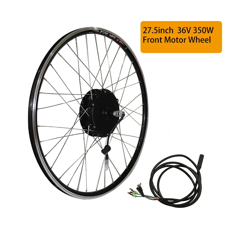 27.5 350W FrontWheel 36V 250W 350W 500W Front Rear Hub Motor Wheel ebike Motor Kit Electric Bike Conversion Kit without Battery for 20'' 26'' 700C 28" Electric Bicycle eBIKE Conversion Kit Bicicleta Eletrica - Цвет: 27.5 350W FrontWheel