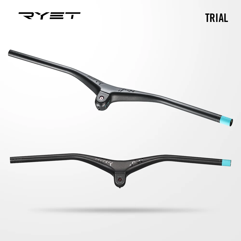 Новый интегрированный горный велосипедный руль RYET Carbon T1000 Rise 740мм с наклоном -5 градусов UD Matte XC Flat Bar Stem для горных велосипедов в 2023 году.