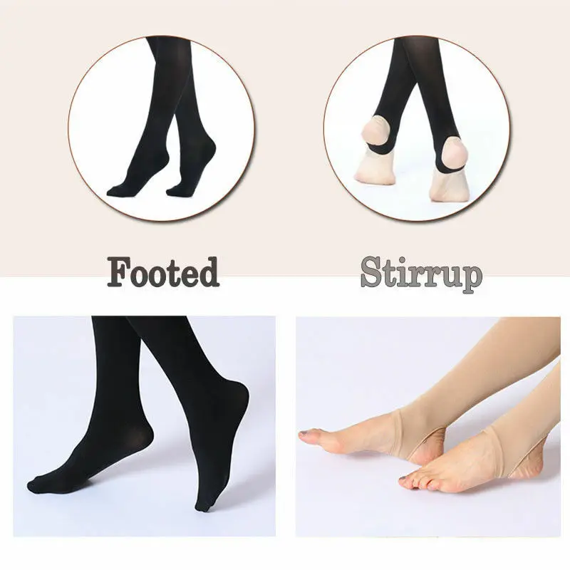 Metelam 240lbs Women Plus Size Ultra Elastic Tights Stockings Thick Warm Pantyhose Stirrup and Footed