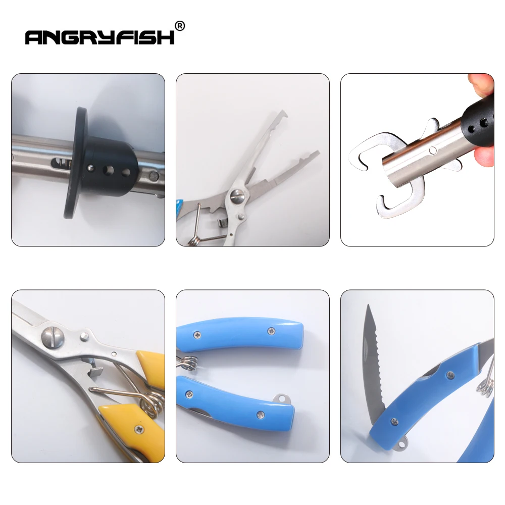 ANGRYFISH рыболовные снасти, рыболовные ножницы, рыболовные снасти, наживка, приманка для рыбалки, плоскогубцы, синийжелтый цвет, L3 (art.: 79d2496d8) - 79d2496d8