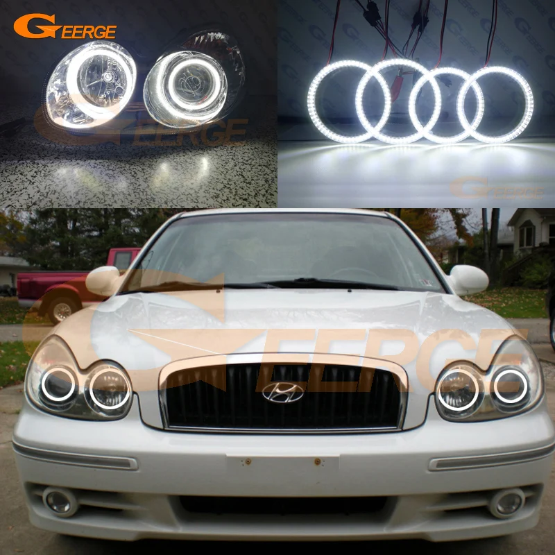 Для Hyundai Sonata EF B 2002 2003 2004 2005 ультра яркий SMD светодиодный комплект колец ангельские