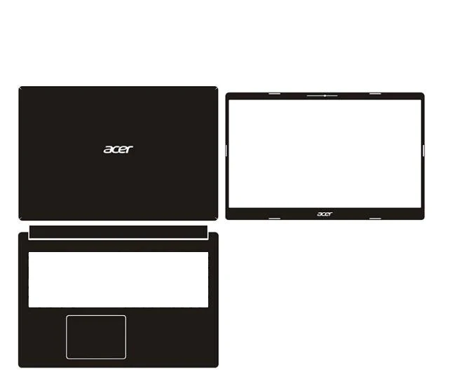 

Laptop Carbon Fiber Vinyl Skin Sticker Cover For Acer Aspire A315-34 15.6"