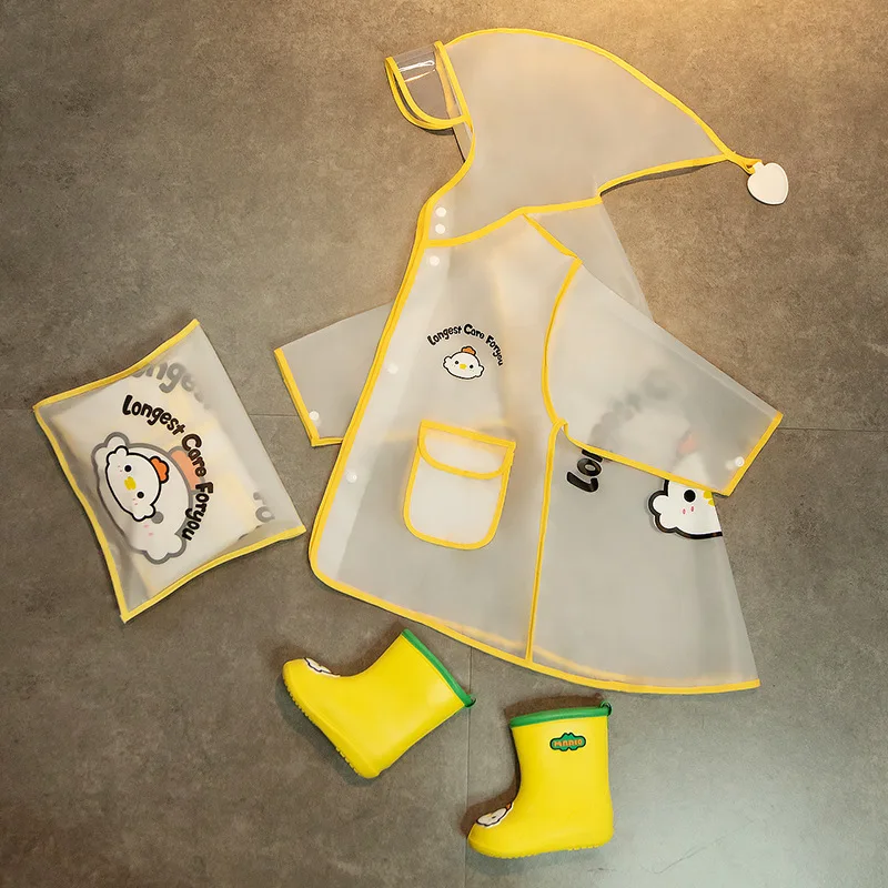 Классическая детская обувь ПВХ резиновая с мультяшным рисунком