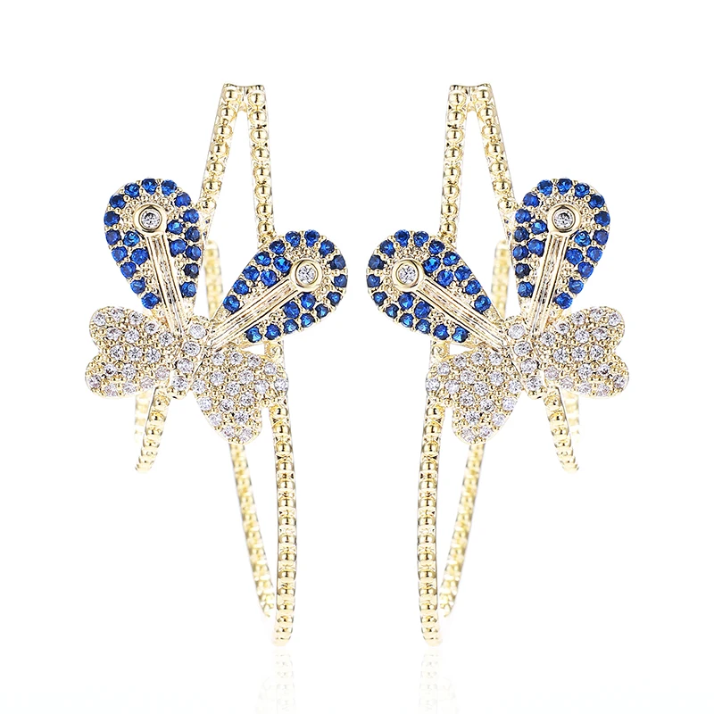 Серьги подвески с бабочками для женщин|Серьги-подвески| |