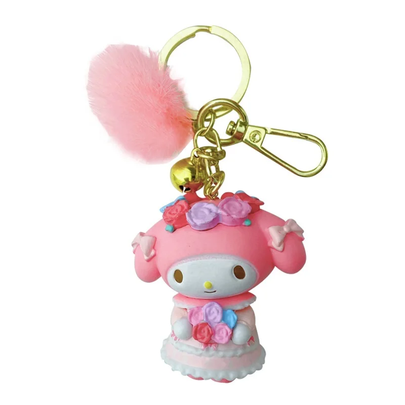 

Tide Cute Girl Heart Keychains Hanging Ornaments Cute Fun Mink New Cute Hello Key Chain Men And Women Bag Pendant Gift Key Ring