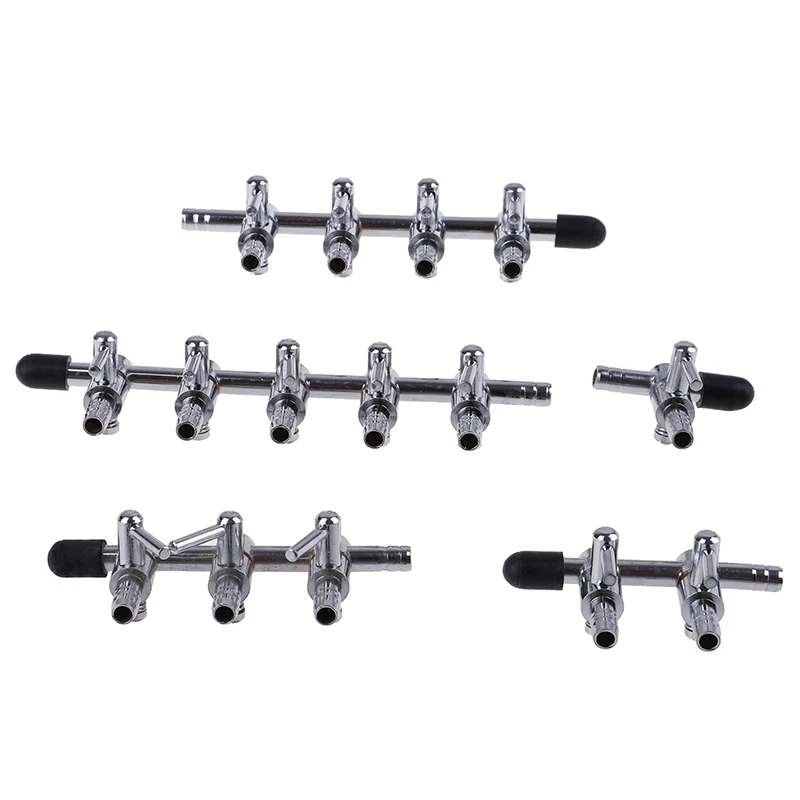 New Distributor Aquarium Stainless Steel Lever Fish Tank Durable Oxygen Pump Accessories Splitter Air Flow Control | Дом и сад