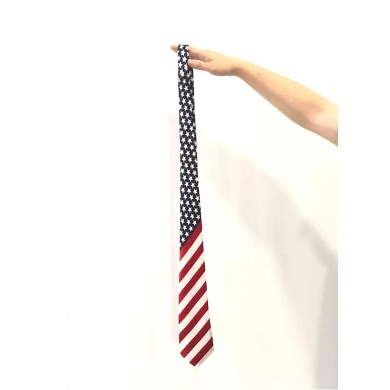 Дизайнерские Галстуки для студентов 10 шт./лот галстуки с флагом США качественные